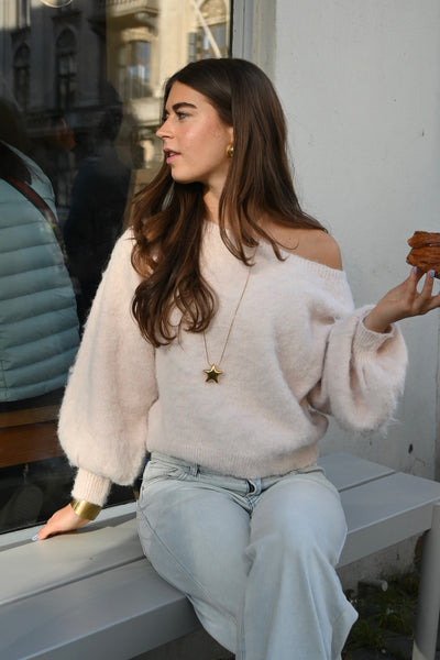 Maira™ off shoulder knit