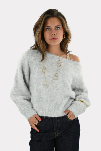 Maira™ off shoulder knit