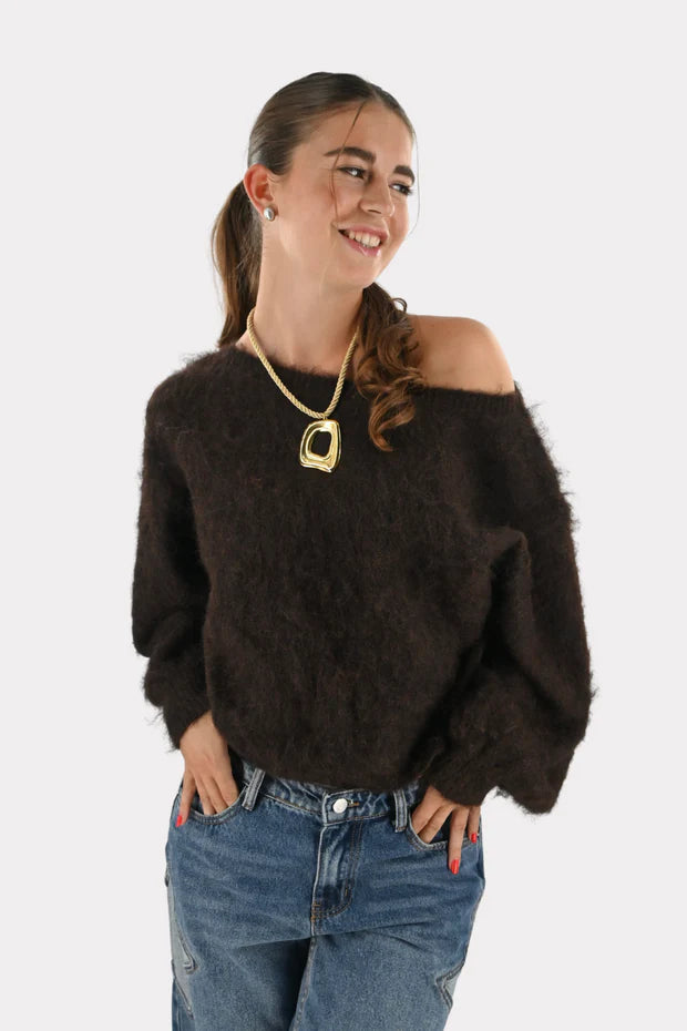Maira™ off shoulder knit