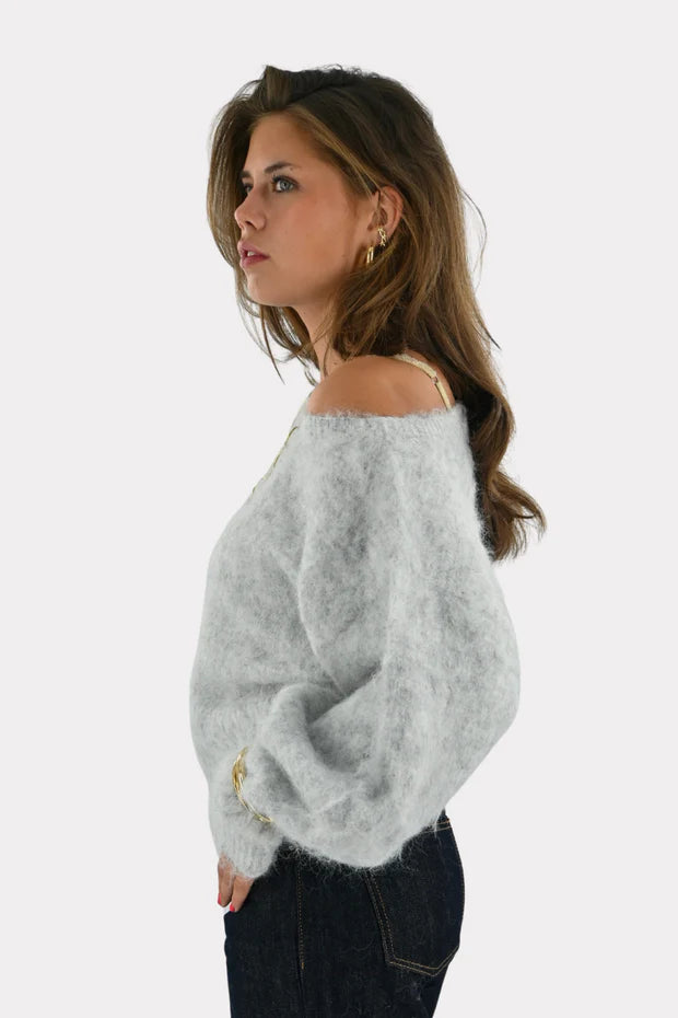 Maira™ off shoulder knit