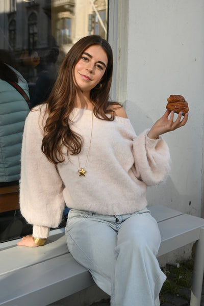 Maira™ off shoulder knit