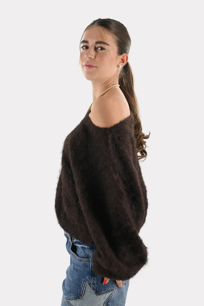 Maira™ off shoulder knit