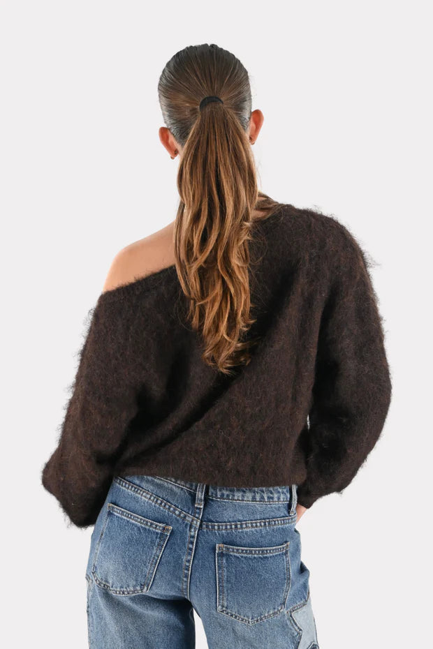 Maira™ off shoulder knit