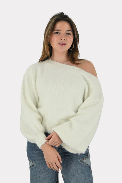 Maira™ off shoulder knit