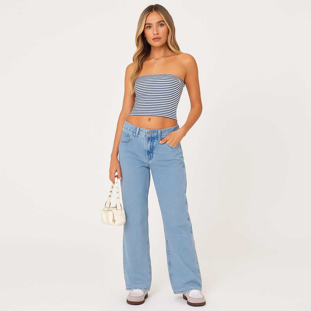 Harper™ | Washed Low Rise Jeans