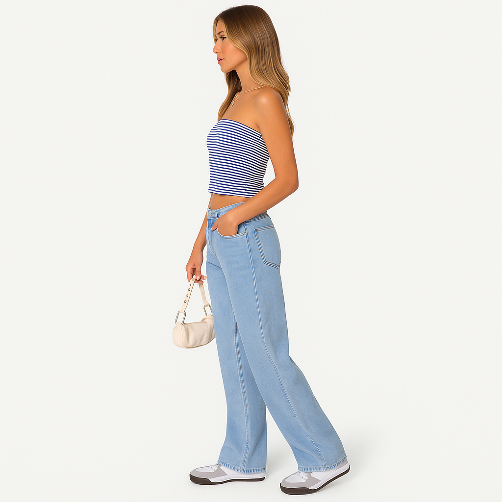 Harper™ | Washed Low Rise Jeans