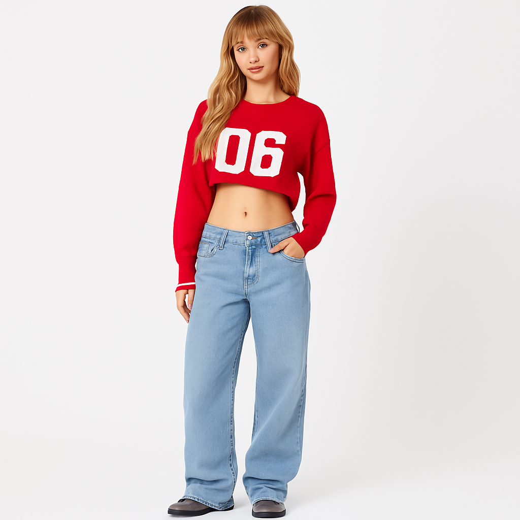 Harper™ | Washed Low Rise Jeans