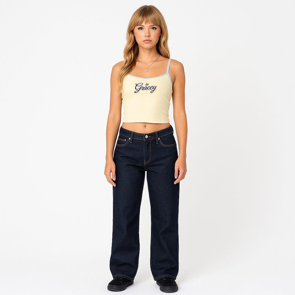 Harper™ | Washed Low Rise Jeans