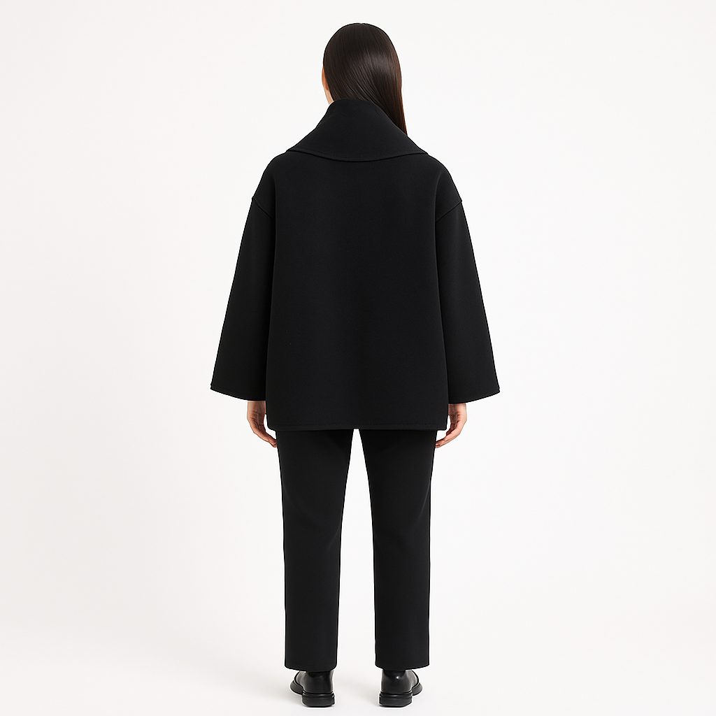 Natalie™ | Elegant Women’s Coat with Scarf