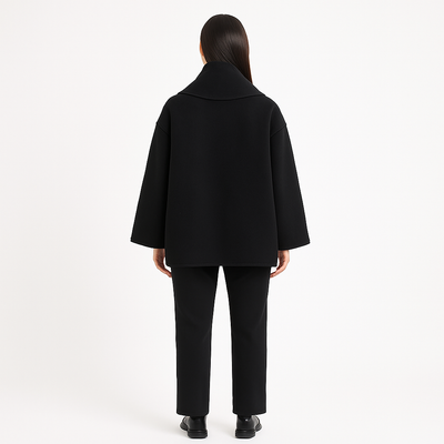 Natalie™ | Elegant Women’s Coat with Scarf