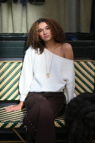 Maira™ off shoulder knit
