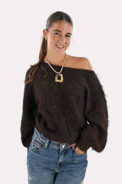 Maira™ off shoulder knit