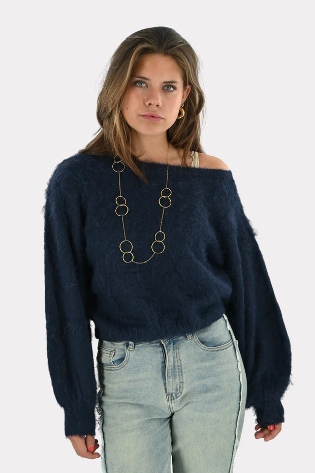 Maira™ off shoulder knit