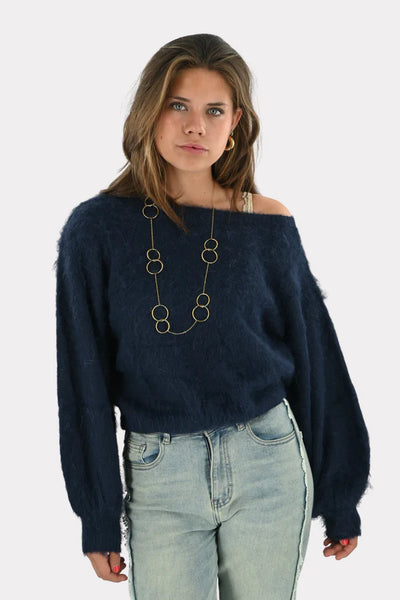 Maira™ off shoulder knit