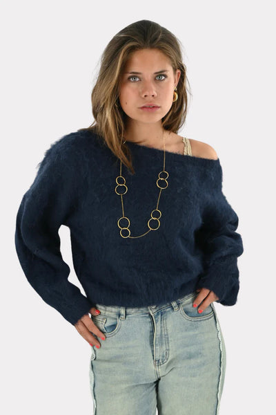 Maira™ off shoulder knit