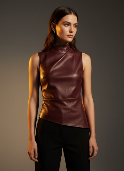 Anna™ Vegan Leather Top