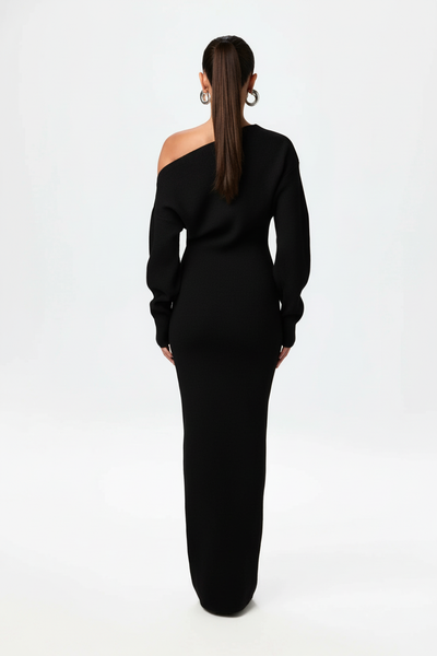 Serena™ Knit | Off-Shoulder Maxi Jurk