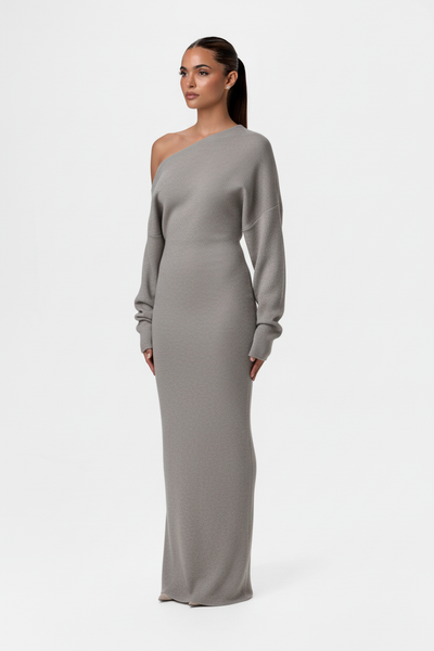 Serena™ Knit | Off-Shoulder Maxi Jurk