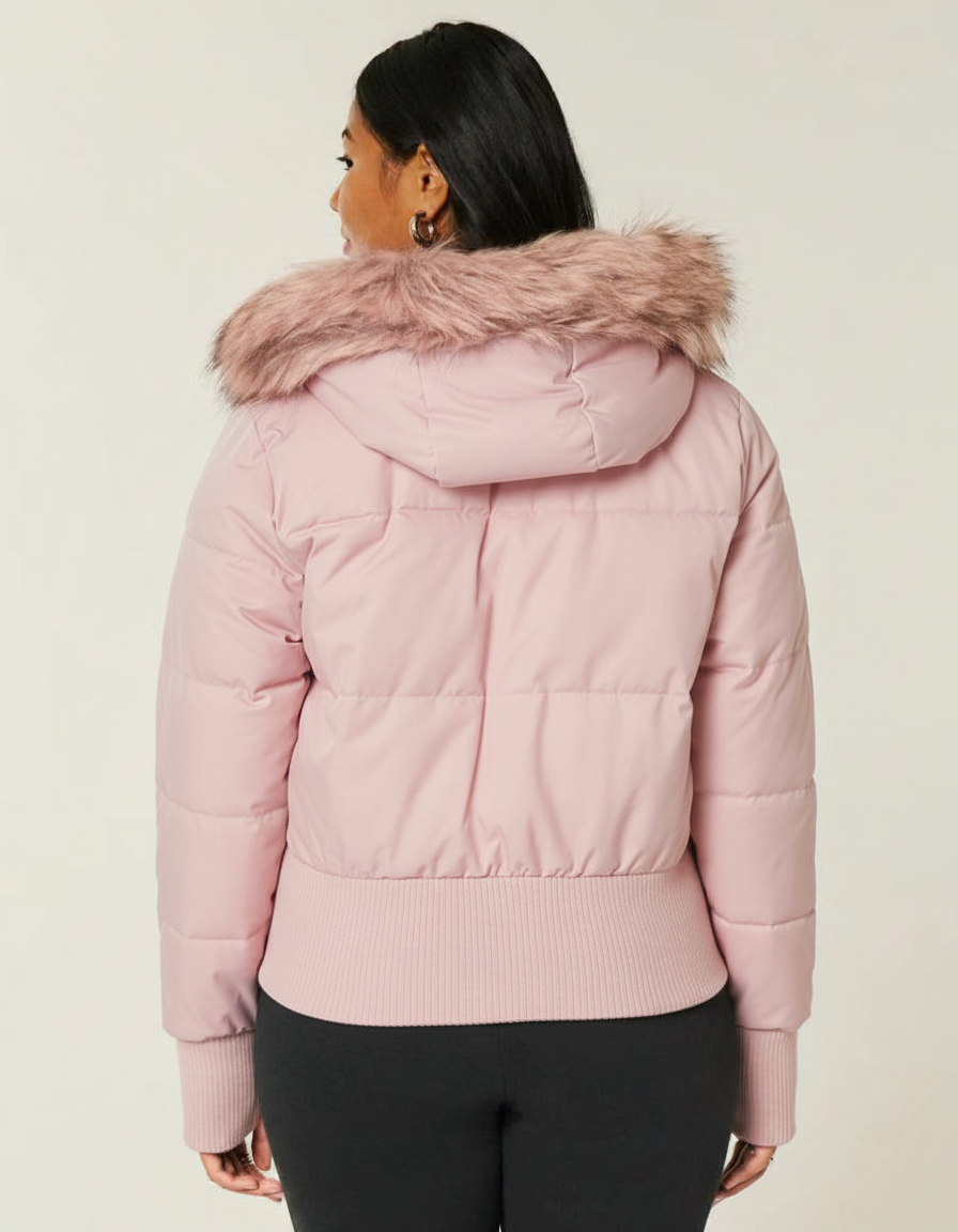 Hollister Faux Puffer Jacket