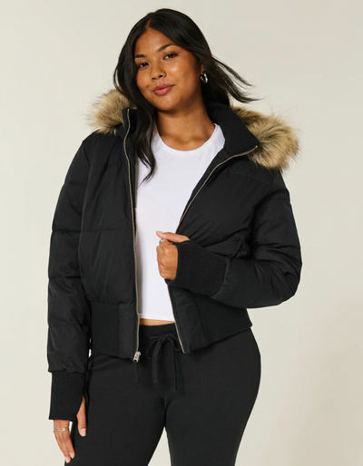 Hollister Faux Puffer Jacket