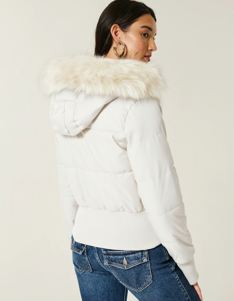 Hollister Faux Puffer Jacket