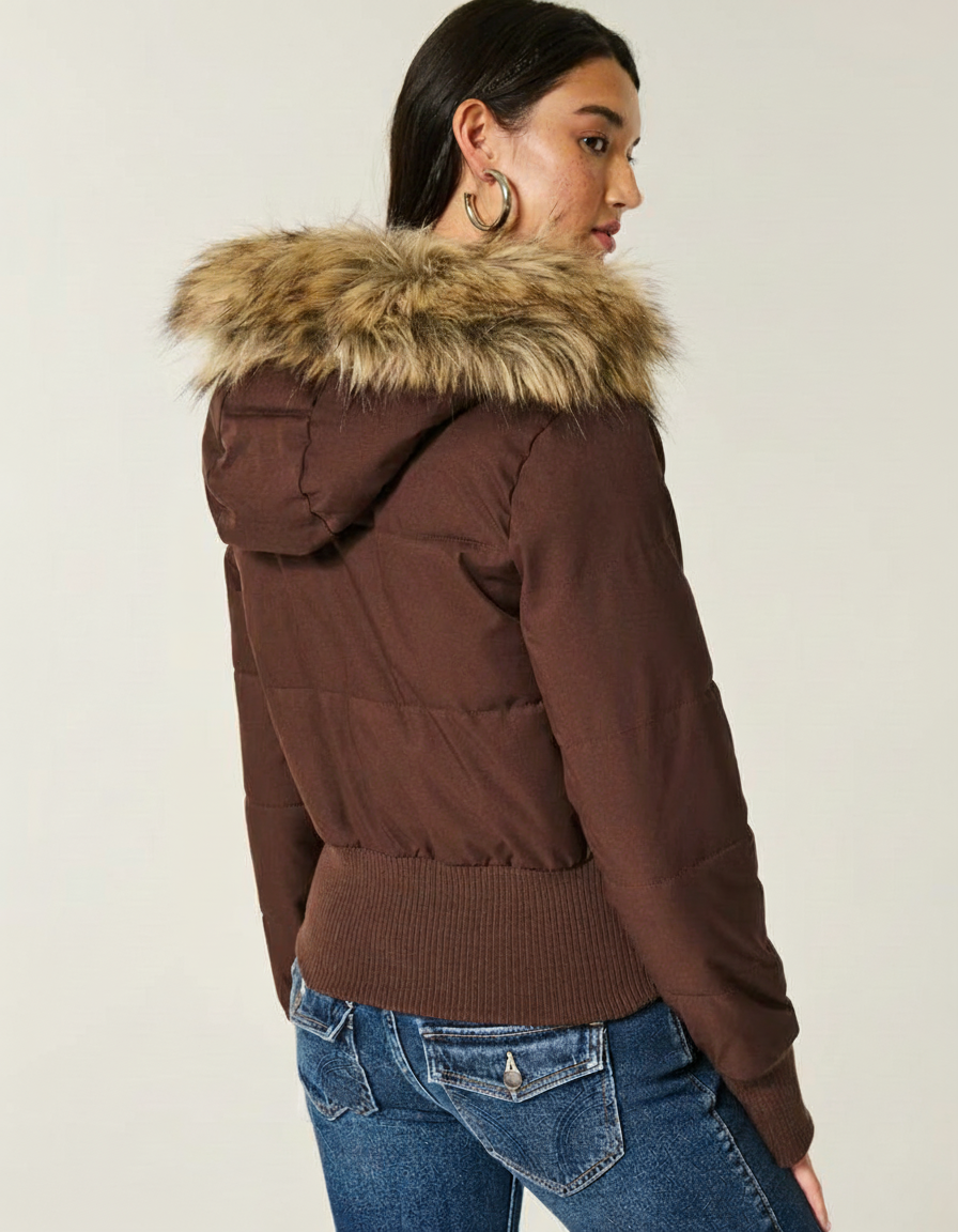 Hollister Faux Puffer Jacket