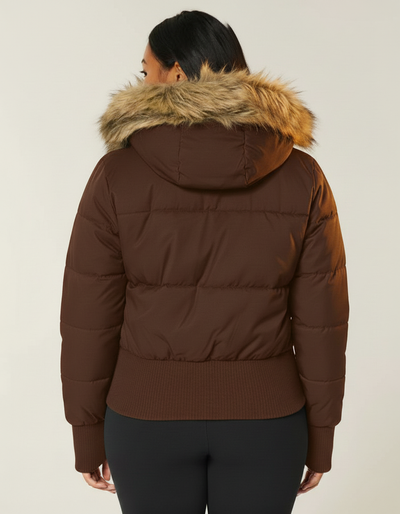 Hollister Faux Puffer Jacket